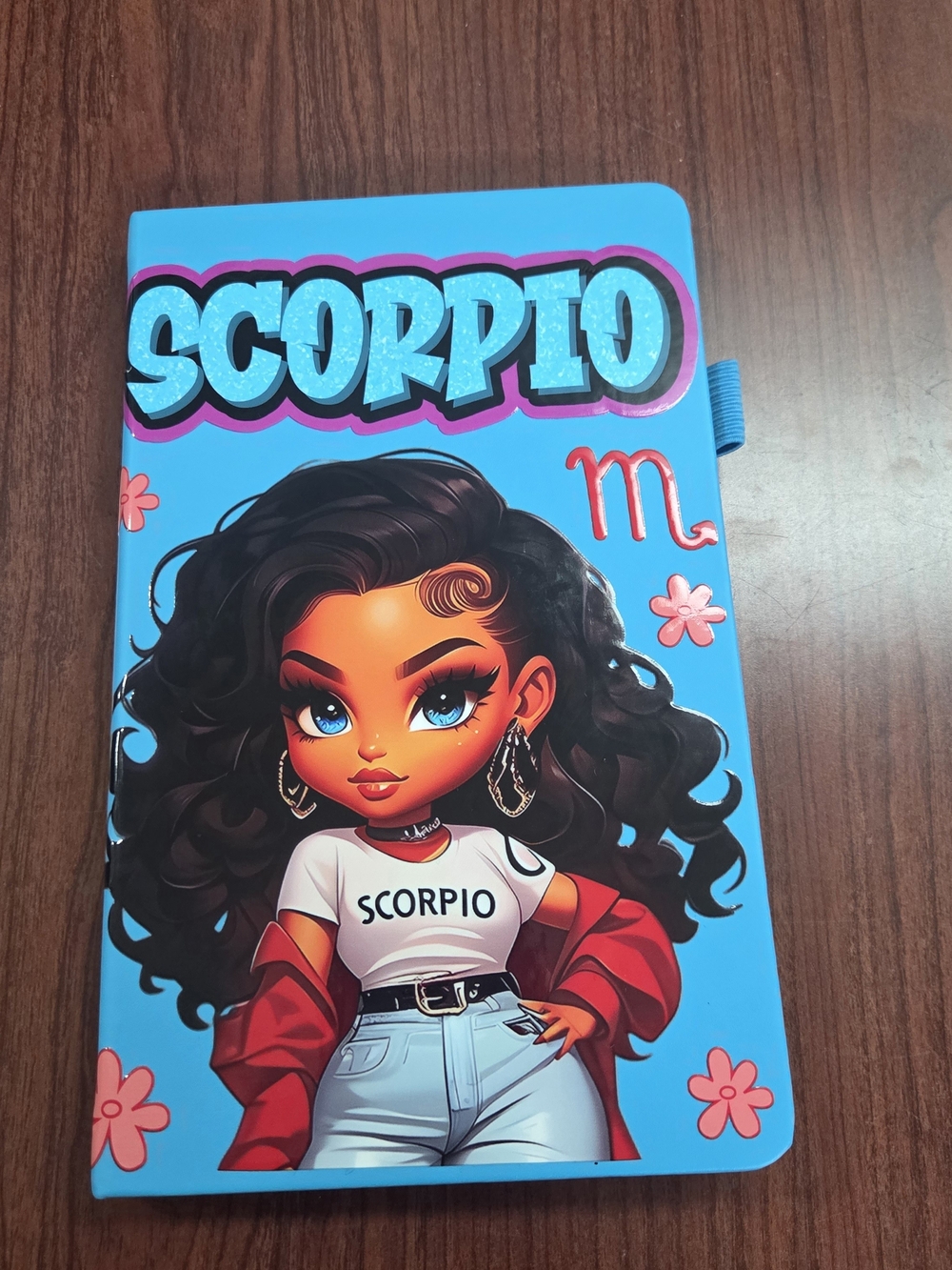 Scorpio Blue Graphic Notebook - Zodiac Design